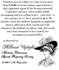Ladies' Permit to Appear in Public Without Hats - Click Image to Close
